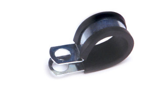 3/4" Black Rubber Insulated Steel 10 Clamp Pack