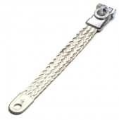 9" Clamp to Lug Braided Ground Strap Miniaturbild