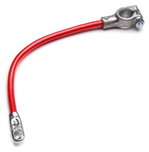36" Top Post Center 1 Gauge Red Cable