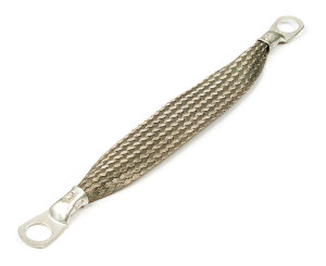 9" Lug to Lug Braided Ground Strap