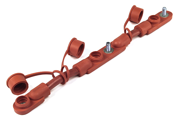 14" Molded Battery Harness With A Positive Polarity