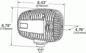 Heated LED Snow Plow Light Left/Driver Side Drawing thumbnail