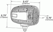 Heated LED Snow Plow Light Left/Driver Side Drawing vignette