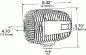 Heated LED Snow Plow Light Right/Passenger Drawing thumbnail