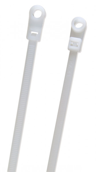 White Screw Mount Cable Ties