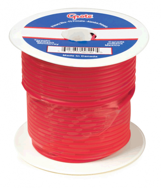 General Purpose Thermo Plastic Wire, Primary Wire Length 25', 10 Gauge