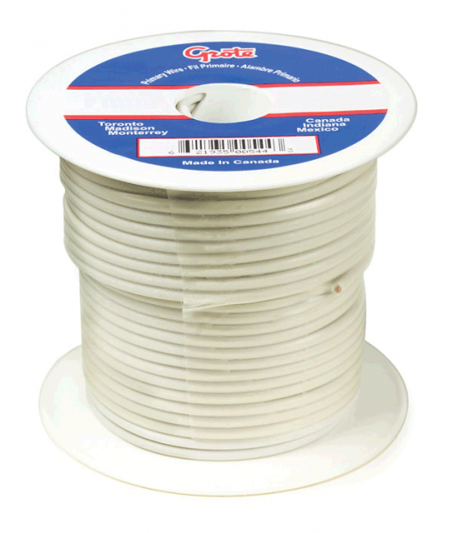 Cable termoplástico para uso general, Cable primario de 100' de largo, Calibre 8