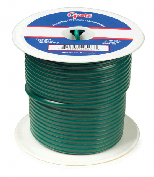 General Purpose Thermo Plastic Wire, Primary Wire Length 100', 10 Gauge