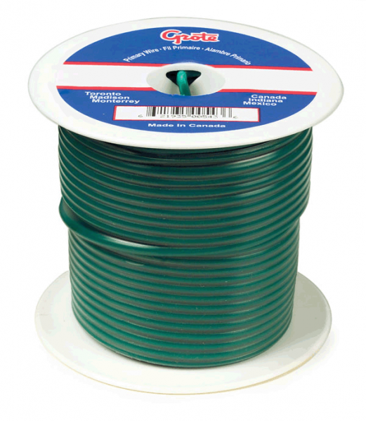 General Purpose Thermo Plastic Wire, Primary Wire Length 100', 16 Gauge