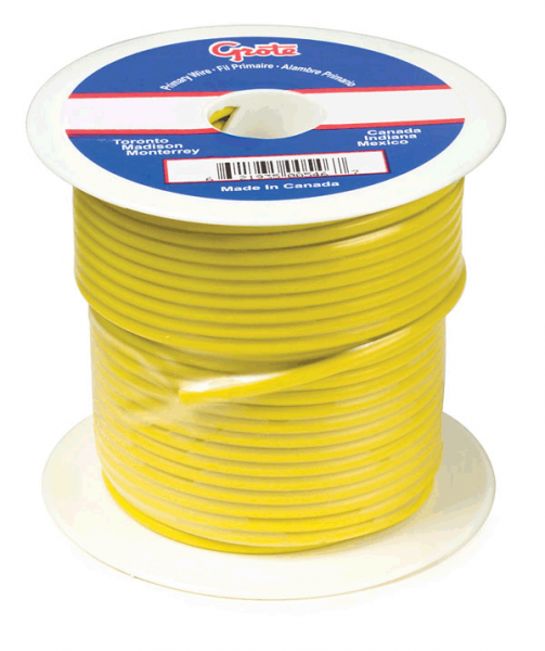 General Purpose Thermo Plastic Wire, Primary Wire Length 100', 16 Gauge