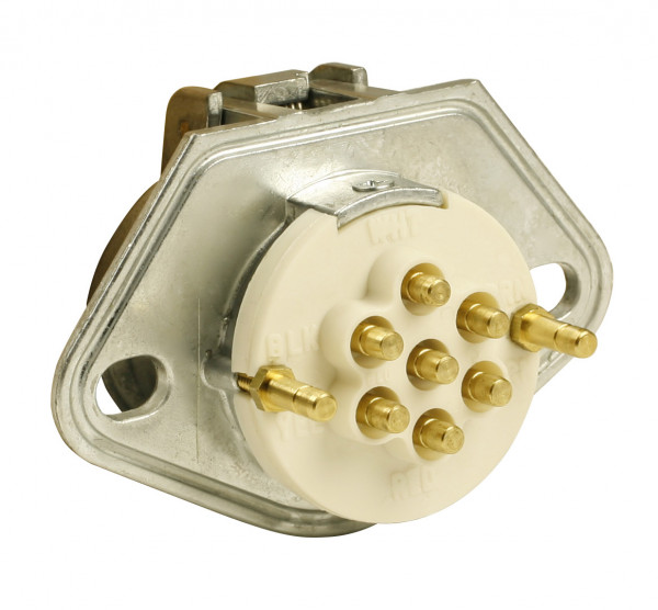 Ultra-Pin Receptacle Two-Hole Mount, Receptacle Only, Solid Pin