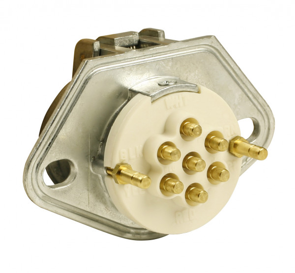 open Ultra-Pin Receptacle Two-Hole Mount, Receptacle Only, Solid Pin