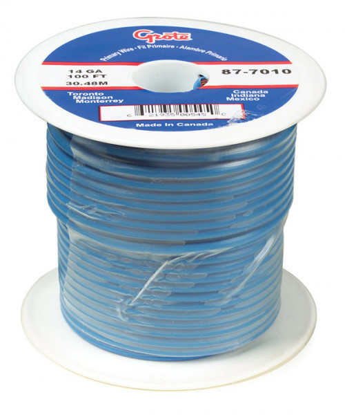 General Purpose Thermo Plastic Wire, Primary Wire Length 25', 14 Gauge