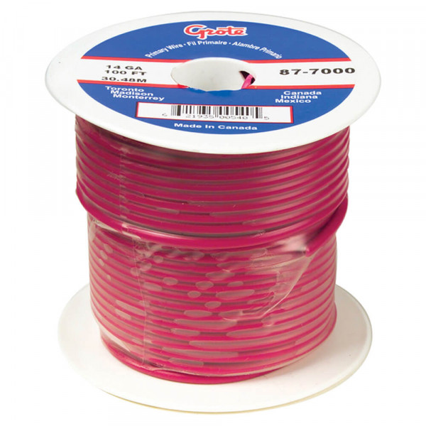 General Purpose Thermo Plastic Wire, Primary Wire Length 25', 16 Gauge