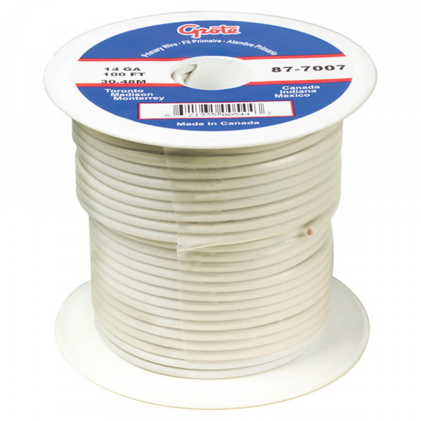 General Purpose Thermo Plastic Wire, Primary Wire Length 25', 16 Gauge