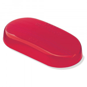 Red Clearance Marker Lens For Two Bulk Oval Lights