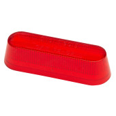 Grote 90202 Replacement Lens – Oval Red Trailer Light Lens, 2FDU8