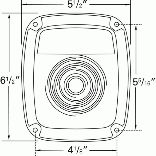 Grote 53762 Three-Stud Replacement Lamp – Red Stop/Turn/Tail Light – Polycarbonate