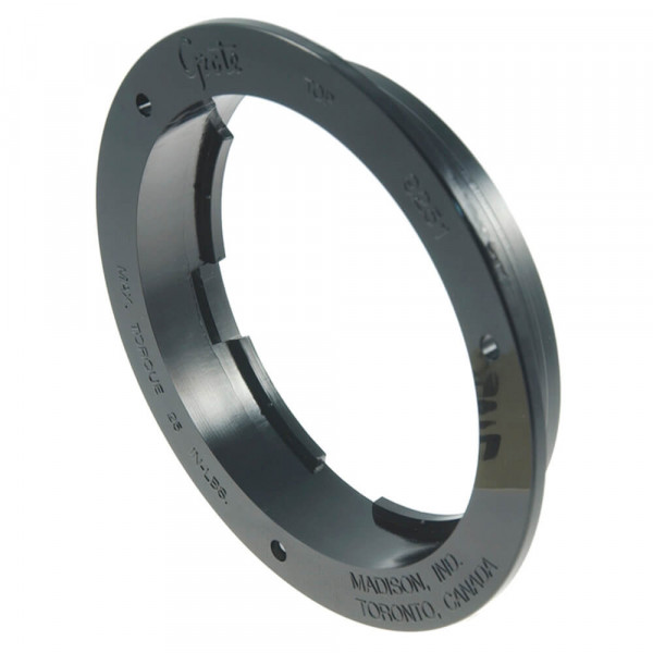Theft-Resistant Flange For 4" Round Lights, Black