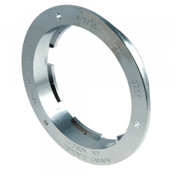Theft-Resistant Flange For 4" Round Lights, Chrome Plated