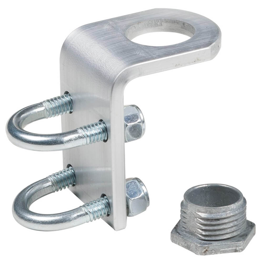 93604 Brackets for Warning & Hazard Lights, 1/2" Mirror Mounting Bracket