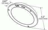 Round Snap-In Cover Plate Drawing vignette