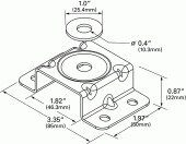 Grote product drawing - Work Light Mounting Bracket Miniaturbild