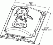 Grote product drawing - Nose Box Front Cover Miniaturbild