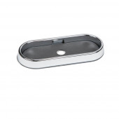 6" Oval Chrome Surface Mount Bezel Miniaturbild