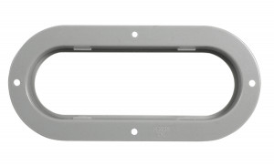 Flange for oval lights