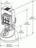 drawing of britezone handheld light vignette