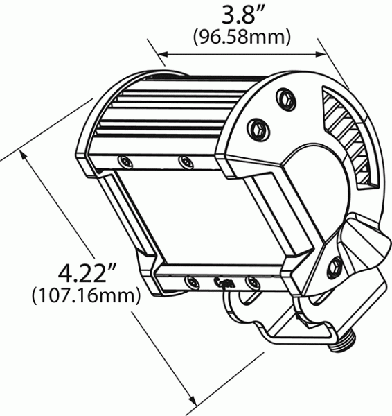 drawing of britezone Rectangular LED Light