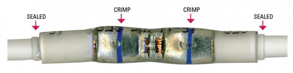 Conector de tope termocontraíble