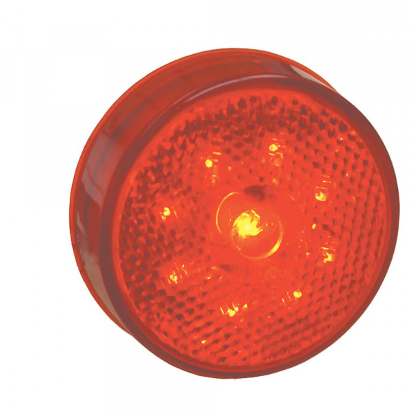 led hi count 2 half clearance marker light reflector red