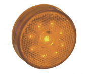 hi count 2 1/2 led clearance marker light reflector amber bulk