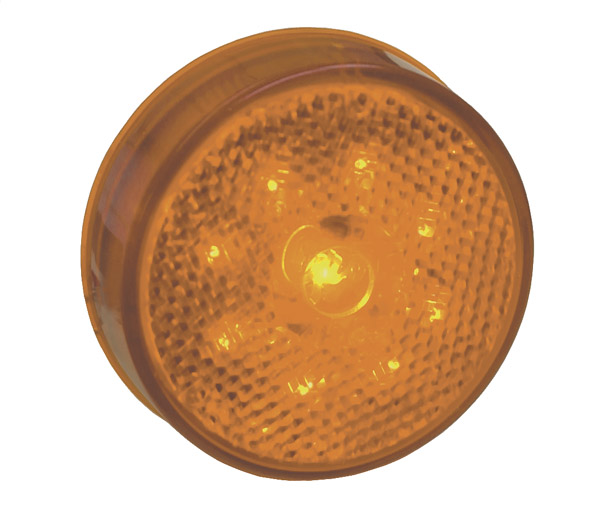 hi count 2 1/2 led clearance marker light reflector yellow bulk