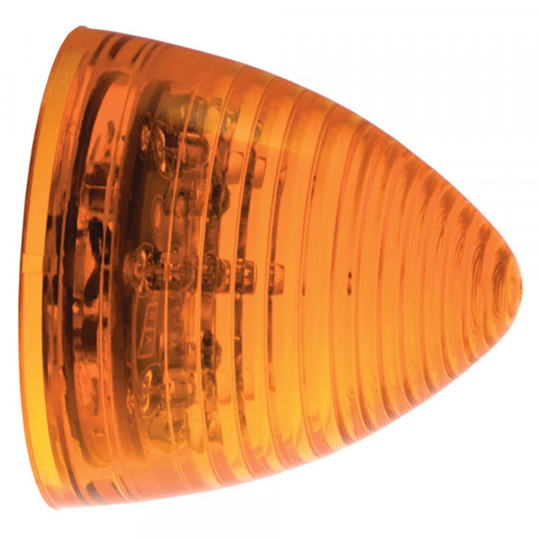 x3 Yellow Beehive Clearance Marker Lights With Mounting Bracket Grote 45023-5