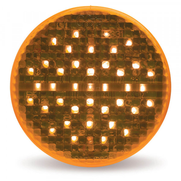 4" hi count led stop tail turn light yellow auxiliary
