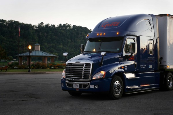 Grote truck with LED lights