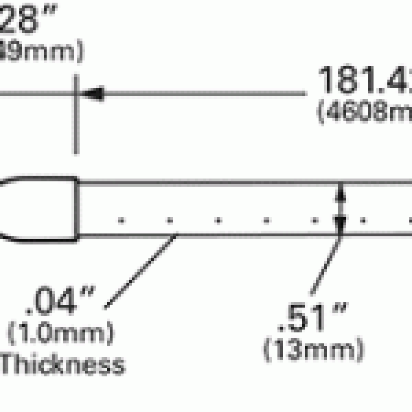 Grote product drawing - XTL light strip