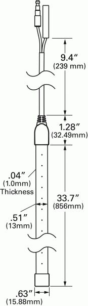 Grote product drawing - xtl led light strip