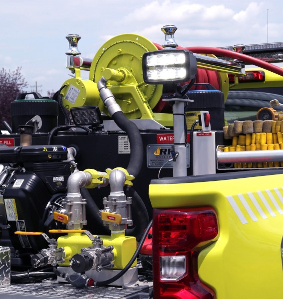 Faros LED Grote en camión de bomberos