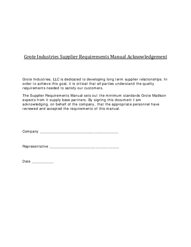 Acknowledgment Form