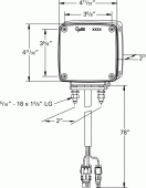 Grote product drawing - LED Stop Tail Turn Light with Sidemarker and Packard Connector Miniaturbild