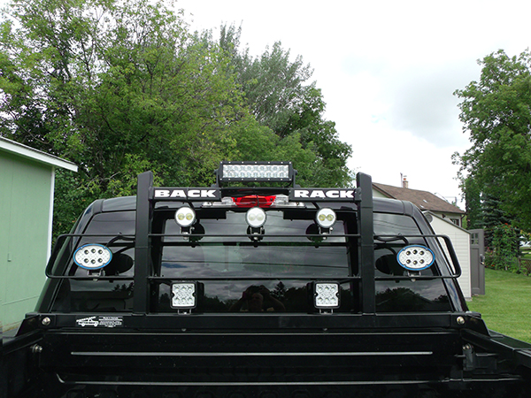 Grote truck with LED light bar
