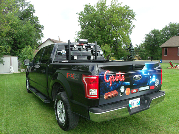 Grote truck with LED white lights