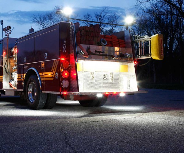 Luces Grote en camión de bomberos