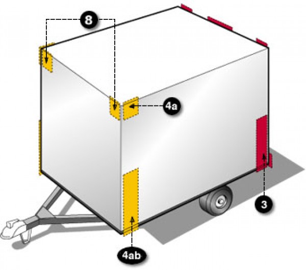 FMVSS lighting codes uhaul trailer