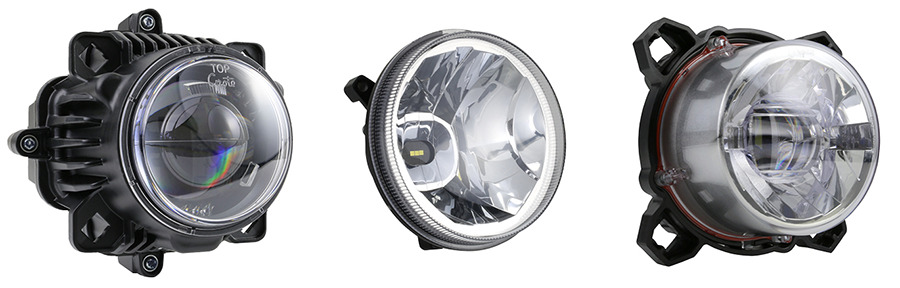 Combination high beam and low beam lighting