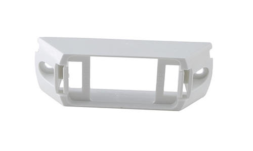 Header-Mount Bracket For Small Rectangular Lights, White - 360